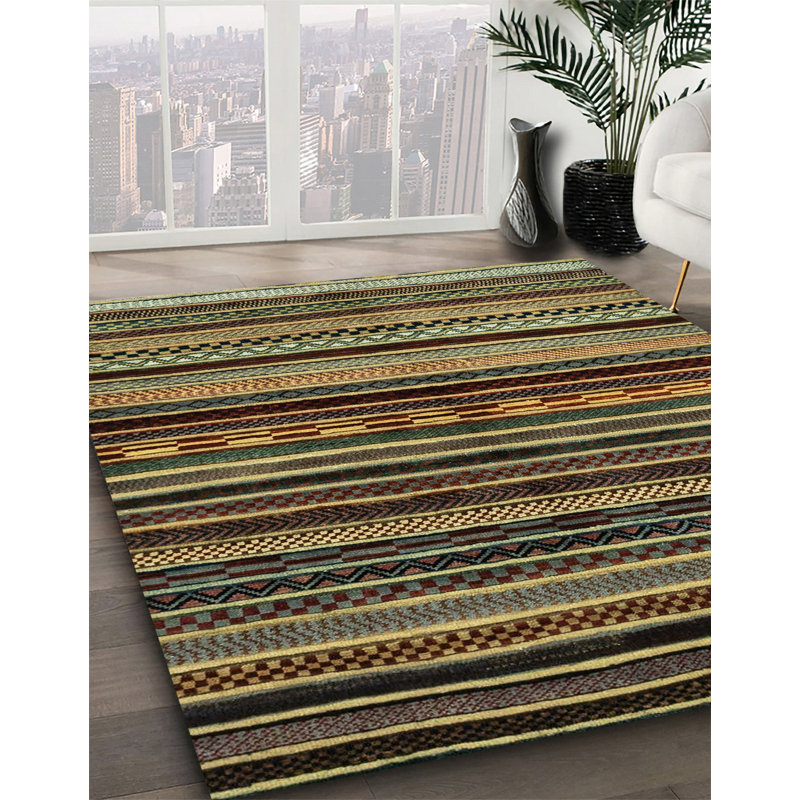 Abstract Indoor Rug, Rectangle 7' x 9'