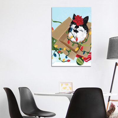 Meowy Hissmas II by June Erica Vess - Wrapped Canvas Gallery-Wrapped Canvas Giclée
