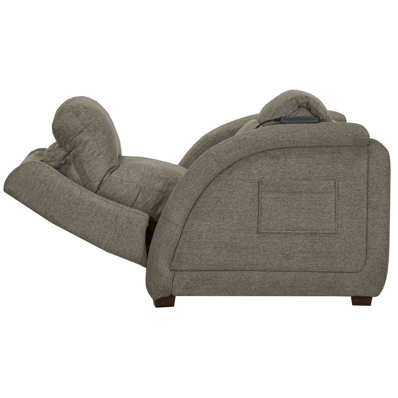 Shiller Power Lay Flat Recliner With Power Adjustable Headrest And Lumbar, Zero Gravity And CR3 Therapeutic Massage Covered In Nanobionic Fabric