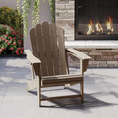 Lucus Poly HDPE Adirondack Chair with Cupholder