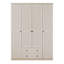 Kaylah 4 Door Manufactured Wood Wardrobe