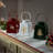 LED Lighted Tree Snowflake And Reindeer Christmas Candle Lanterns - 8" - Set Of 3