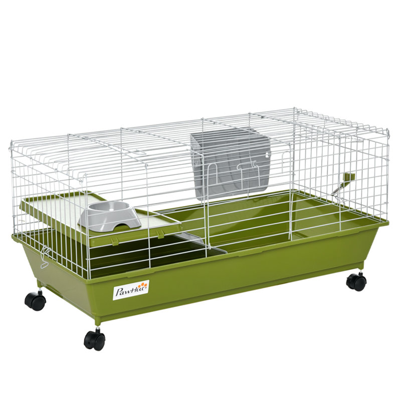 Cage pour animaux Emmerie, 17" H x 35" W x 17.25" D, Green