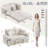 Extendable Sofas Chenille 58 Inch Modern Compact Sleeper For Home