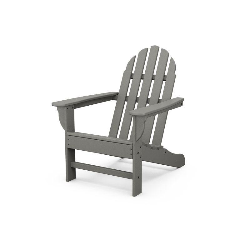 POLYWOOD x Sol 72 Jamarion Adirondack Chair, Slate Gray