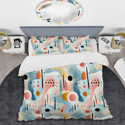 Pastel Abstraction III Abstract Duvet Cover