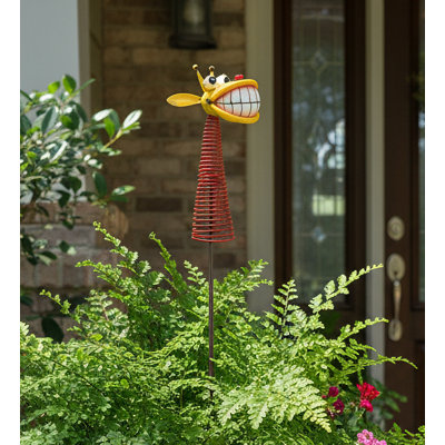 Smile Garden Stake - Giraffe