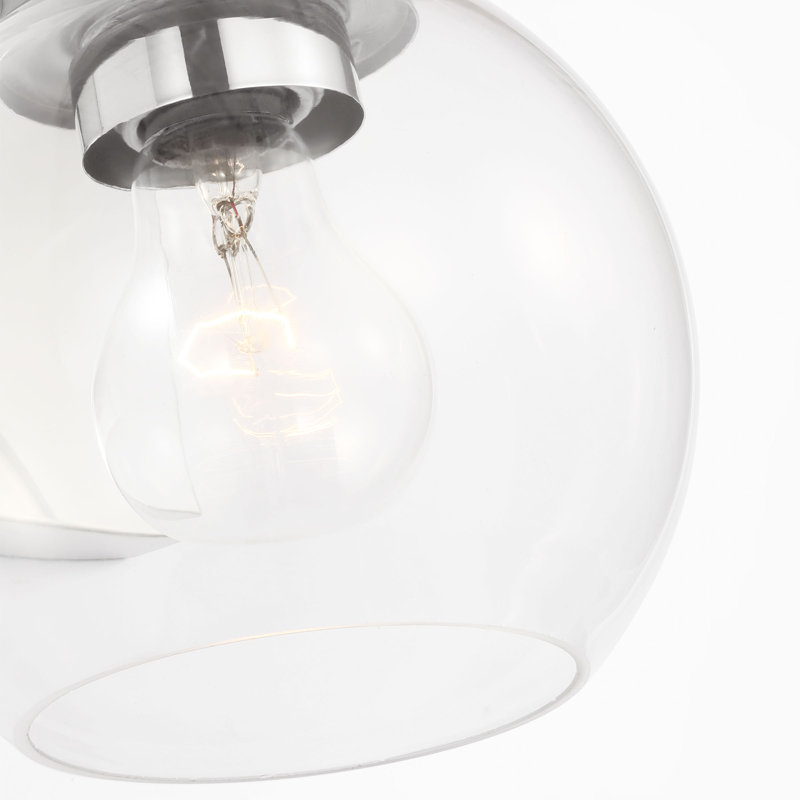 Rito Small Bath from Generation Lighting , 1 Light, Chrome, 7.125" H x 6" W x 7" D