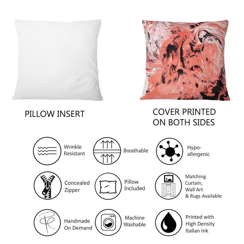 Abstract Throw Pillow