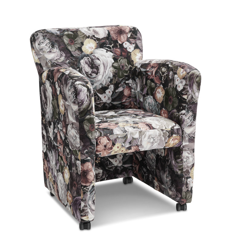 Lucama 49cm H Upholstered Armchair, Dark Grey