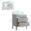 Ensemble de meuble-lavabo autoportant 30 po avec 2 ensembles de poignées et plateau en marbre d'ingénierie entièrement assemblé gris-166030413-166030408