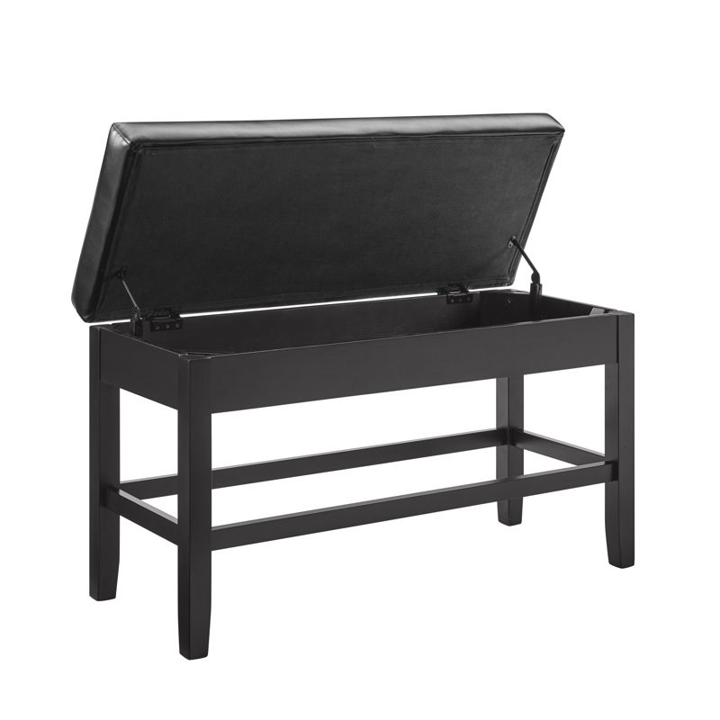 Banc de rangement en cuir Napoli