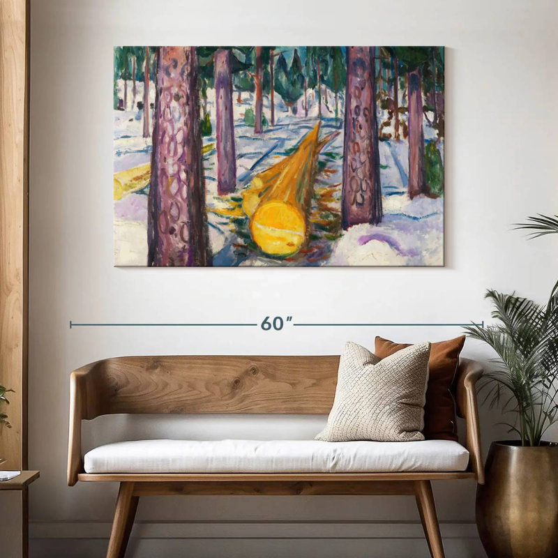 Alvord la bûche jaune, H 32 po x l 48 po