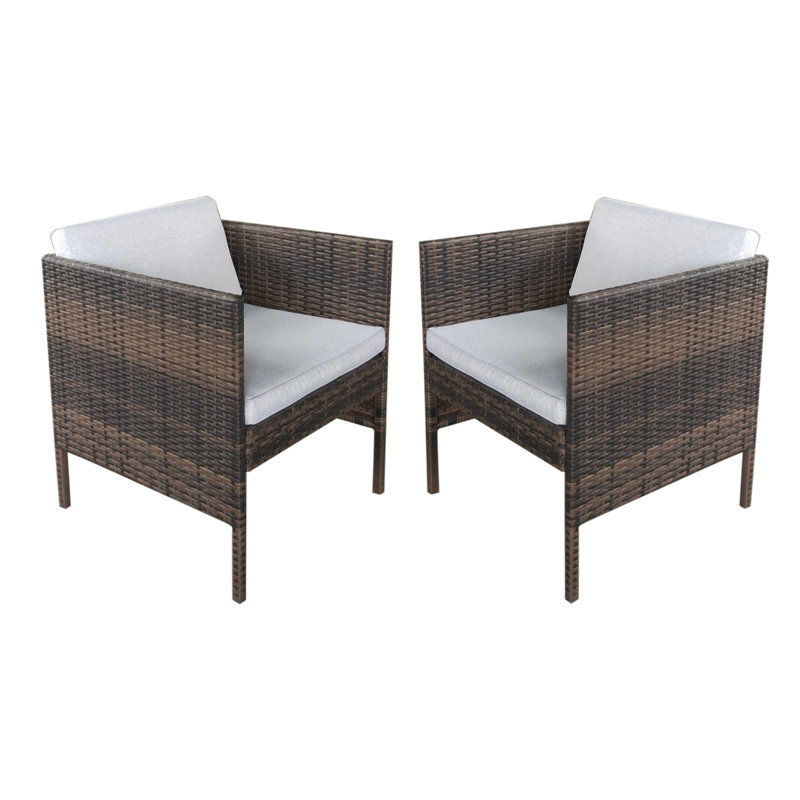 Chaise avec accoudoirs avec coussin Leiston