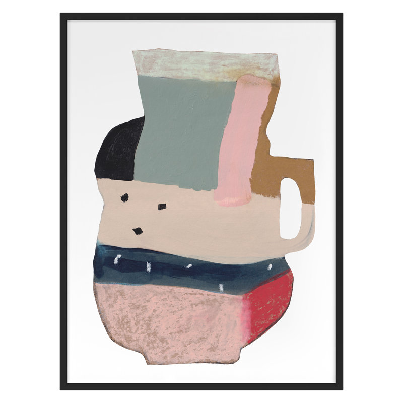 Vessel 1 Print by Katie Straus, 27" H x 20" W x 1.25" D, Black Framed