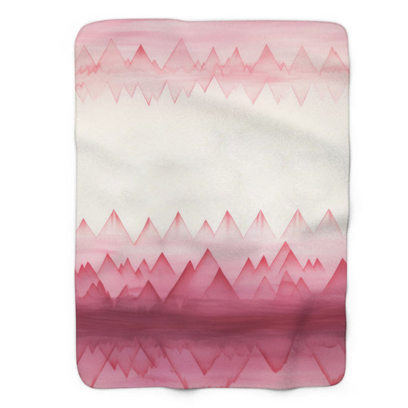 Doux rose doux - 1 pièce Sherpa Premium, Grand lit