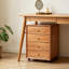 Classeur simple et durable en bois d'hévéa