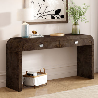 Console en bois avec tiroirs Faelina
