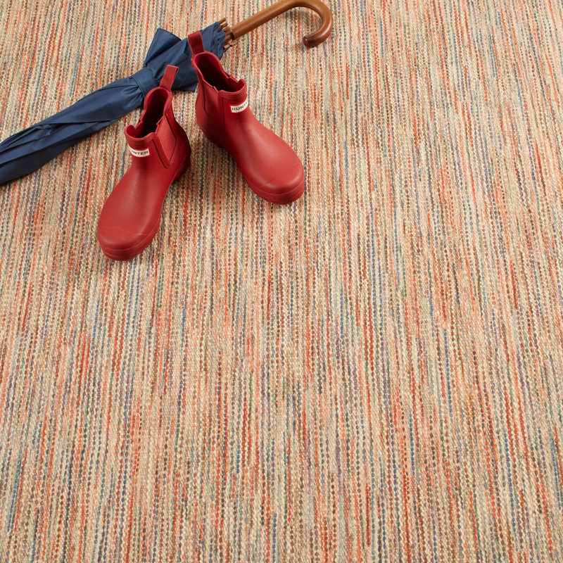Clay Multi Machine Printed Washable Rug, Rectangle 3' x 5'
