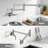 Wall Mounted Pot Filler 2-handles Kitchen Faucet With 360° Spout Swivel In Brushed Nickel-125397101