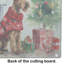 Grande planche à découper en verre Irish Terrier Cozy Christmas