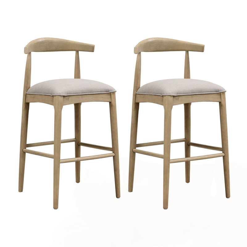 Ensemble de tabourets de bar modernes, Tabouret de bar (hauteur du siège de 30,5 po), Brun