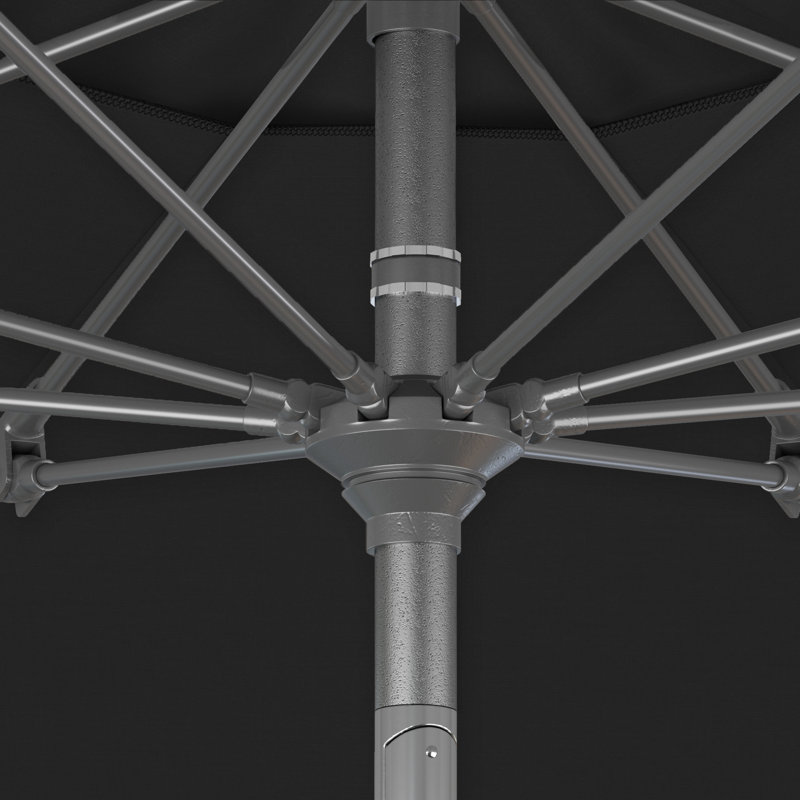 Parasol de marché 90 po Sunbrella, Sunbrella® - noir