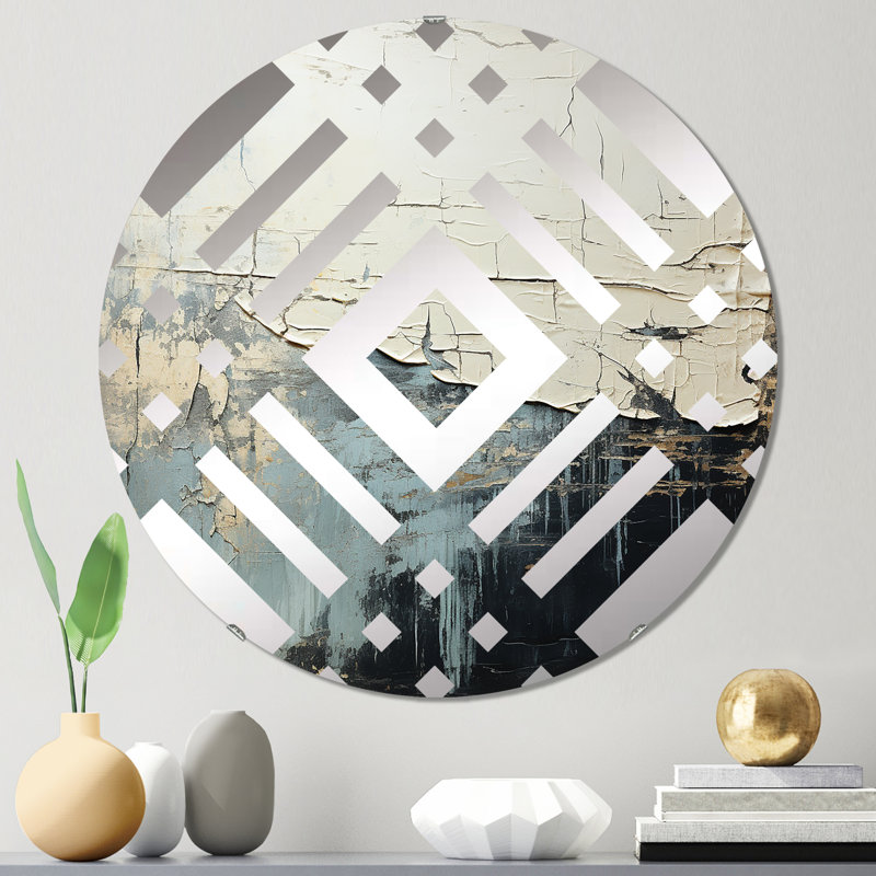 Haddasah - Miroir décoratif diamant, 23,6 po x 23,6 po
