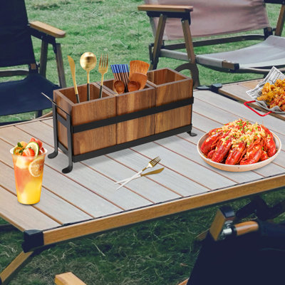 Porte-ustensiles de cuisine en bois
