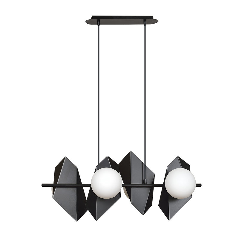 Anna-Lisa 4 - Light Kitchen Island Pendant, Black