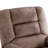 36" Wide Soft Modern Short Plush Manual Massage Heat Recliner with Metal & Plywood Frame-155595623