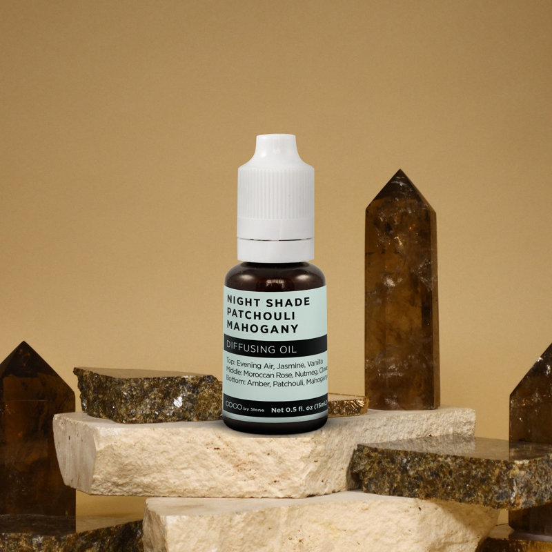 Huile diffusante, Abat-jour de nuit / patchouli / acajou