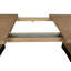 Table de salle à manger extensible à tréteaux avec 6 chaises d'appoint et 2 fauteuils-1924683542