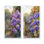Hortensias d'été par The Farm Fence I - impressions sur toile florales 2 panneaux-437659532-437659537