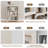 Luper 42.1" H x 31.5" W Standard Bookcase with 3-Tiers Shelf-1307082575-1286838047