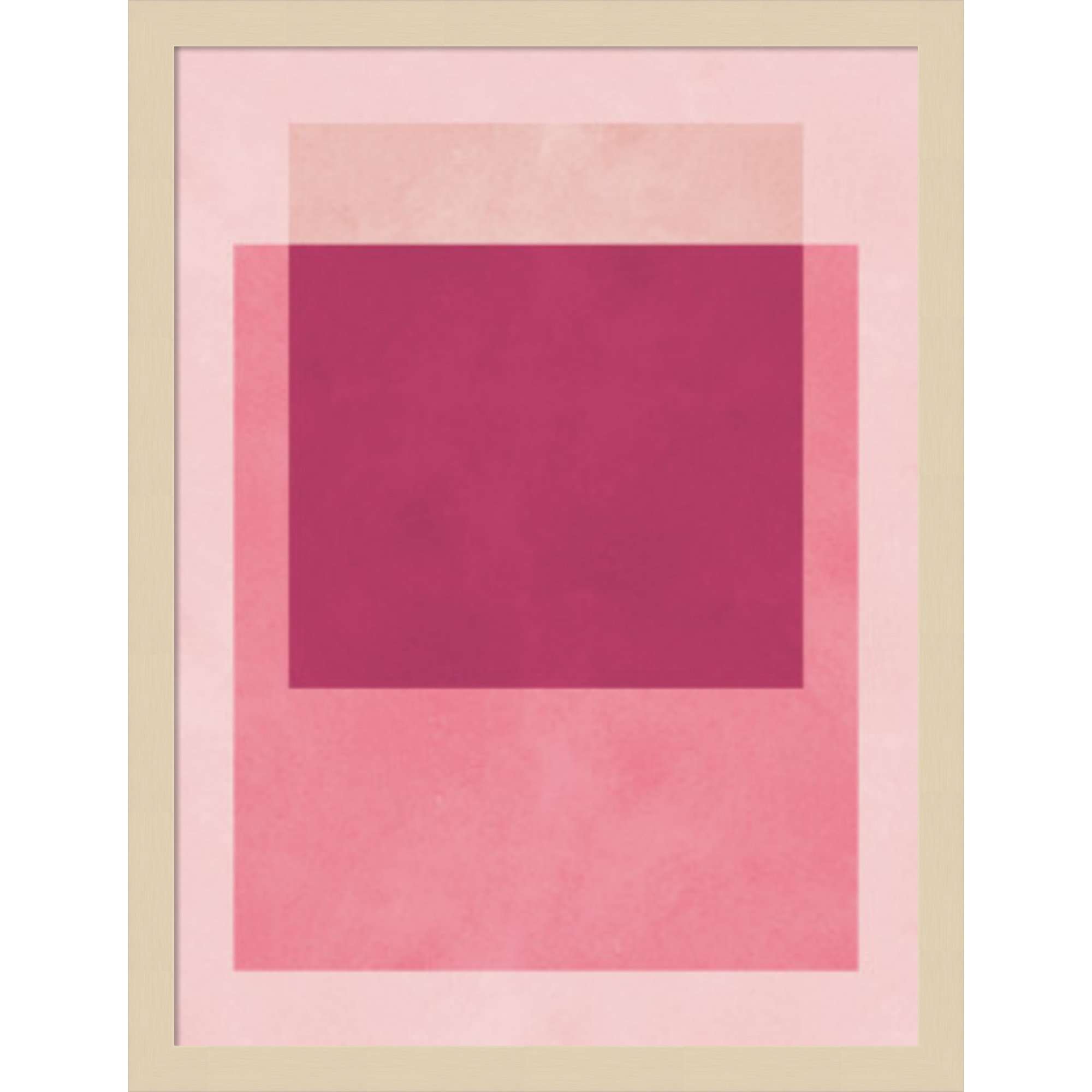 Overlapping geometry 12 by Norvin Wood Framed Wall Art Print, 21" H x 16" W, Brown