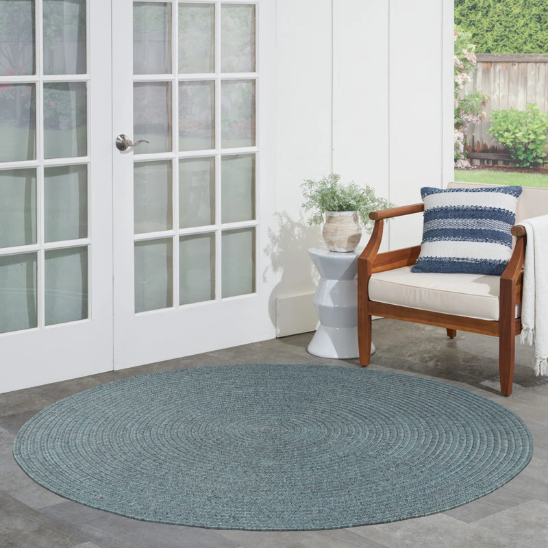 Tapis intérieur / extérieur tressé Neufeld, Ovale 6 pi x 9 pi