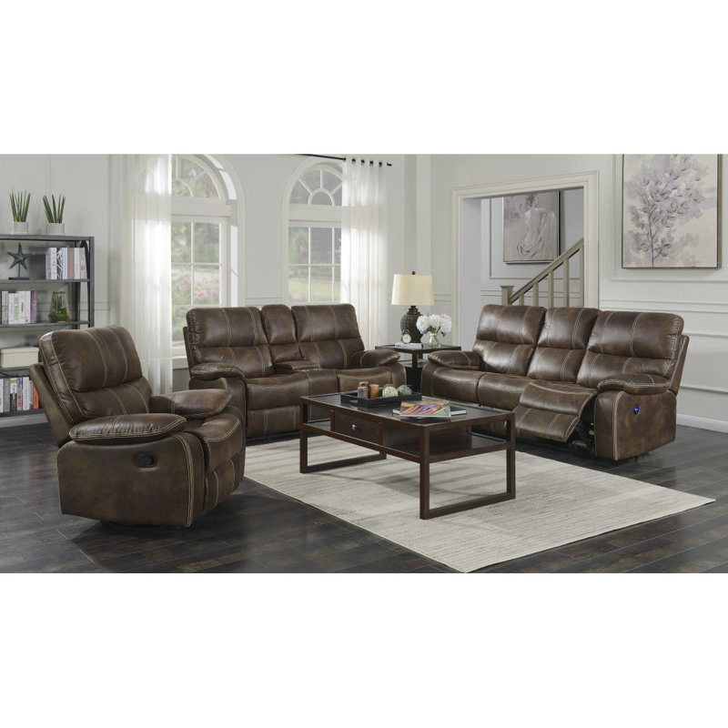 Causeuse inclinable moderne Modern Bay Hooper, Brun