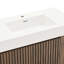 Meuble-lavabo autoportant de 36 po avec lavabo, grand meuble-lavabo autoportant pour salle de bain moderne, lavabo à une pièce en quartz blanc sans drain ni robinet-507612987