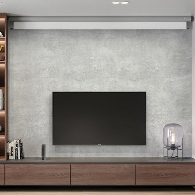 Grey Industrial Cement PVC Wallpaper Self Adhesive