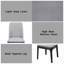 Madan Light Grey Linen & Grey Oak Finish Side Chair (Set Of 2)