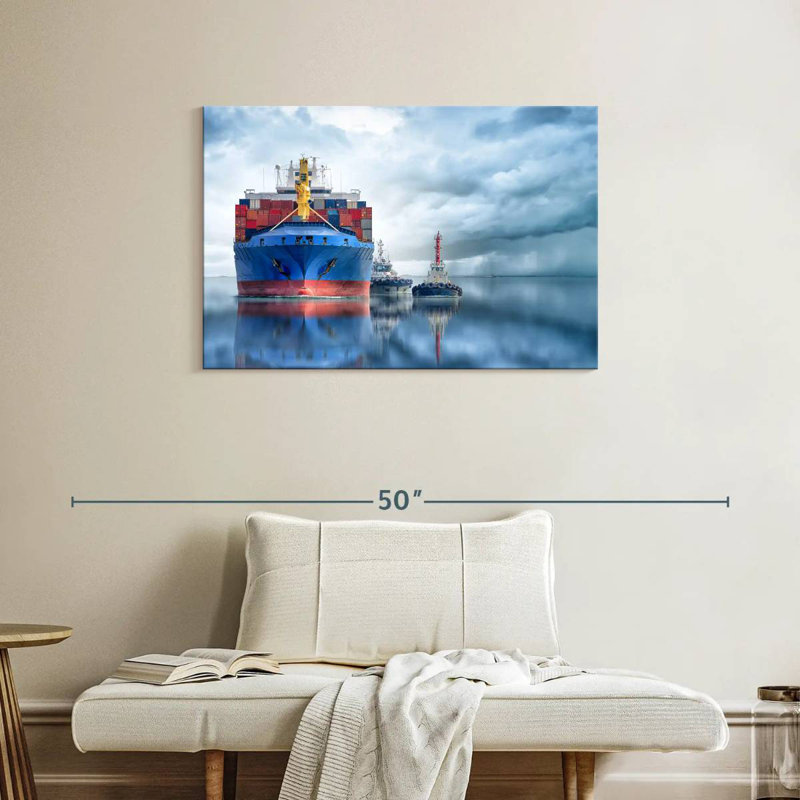 Mehar Container Cargo Ship, 24" H x 36" W