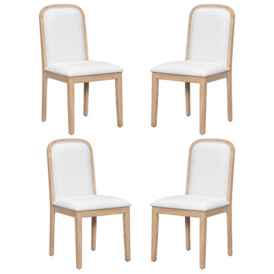 TREXM Vintage Style Dining Chair Set With 4 Upholstered Chairs For Dining Room And Living Room(Only Dining Chairs)