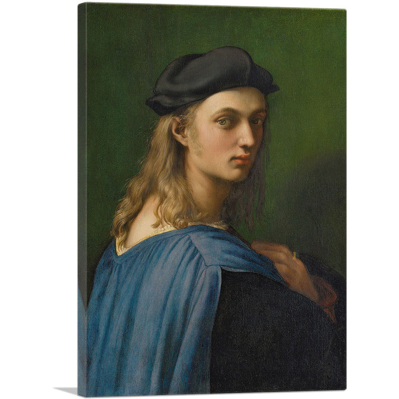 Portrait of Bindo Altoviti 1514 par Raphael - impression sur toile tendue, H 18 po x l 12 po x 1,5 po