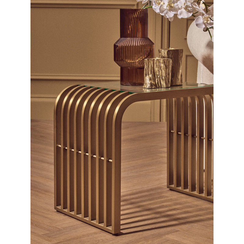 Glass Top End Table