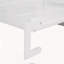 Lit escamotable double avec coussin, blanc