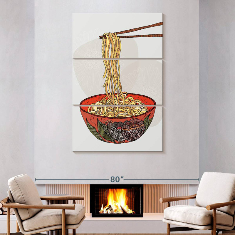 Yarlin Eat Some Noodles, H 74 po x l 48 po