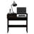 Vizcaya Home Office Set With Single Drawer, Keyboard Tray, And Five-Shelf Bookcase For Efficient Workspace Organization