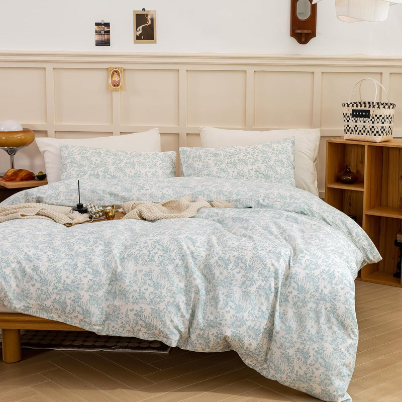 3 PCS Rabbit Animals Print Duvet Cover Ultra Soft & Breathable Comforter Cover, King Duvet Cover + 2 Shams