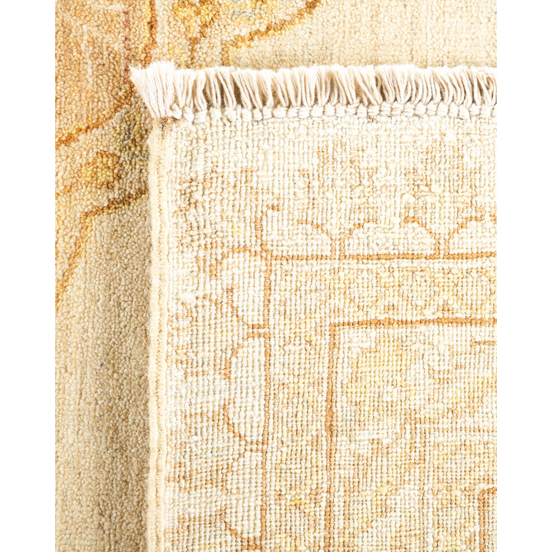 One-of-a-Kind 8 X 10 2010s Wool Area Rug in Ivory